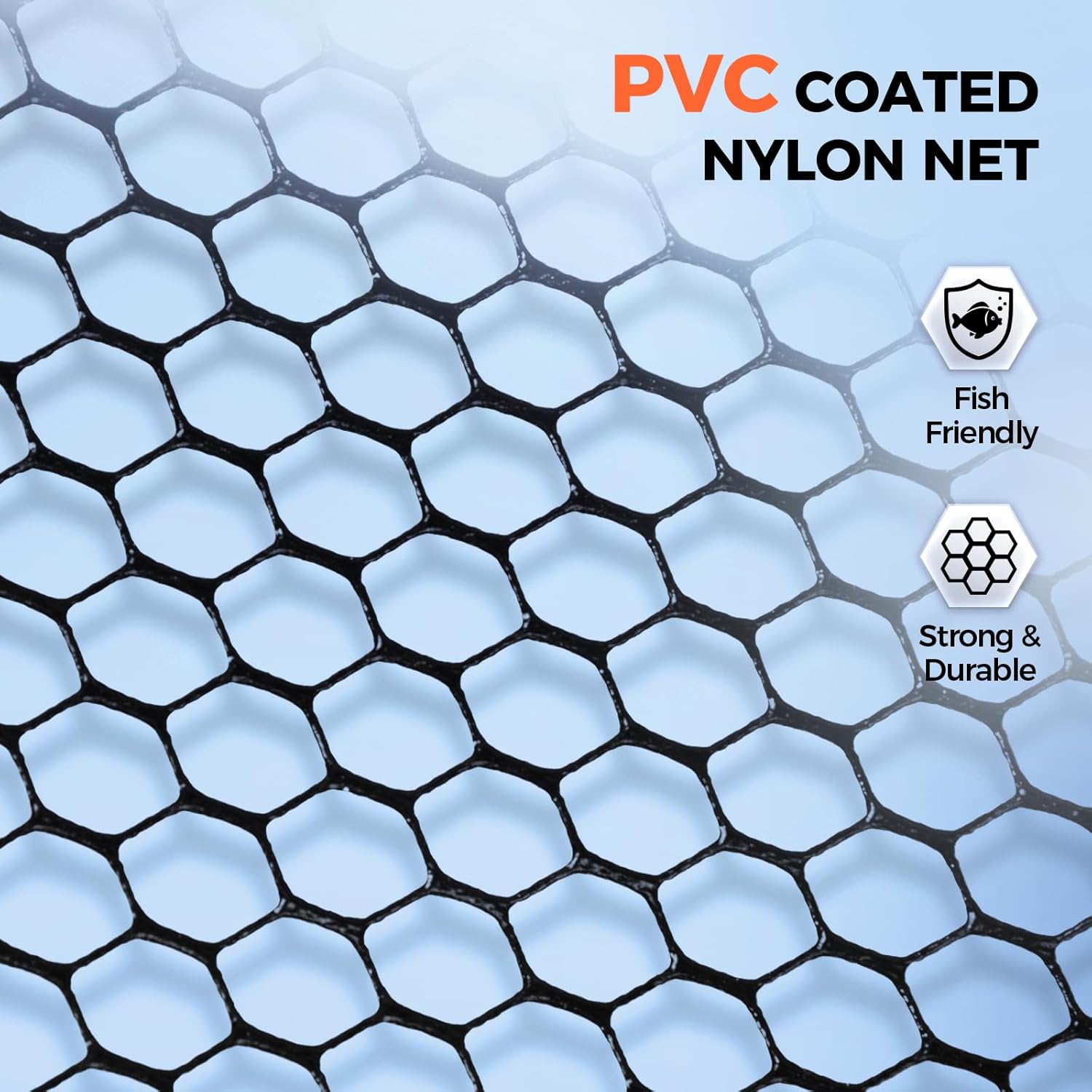 KastKing Titanet Fishing Net, Durable Aluminum Handle, Non-Slip Hi-vis Grip, Compact Storage Bag & Lanyard, Ideal for Kayak & Wading Fishing, Two Nets Options - Image 7